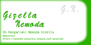 gizella nemoda business card